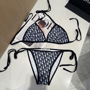 Dior Black and White Women's Bikini